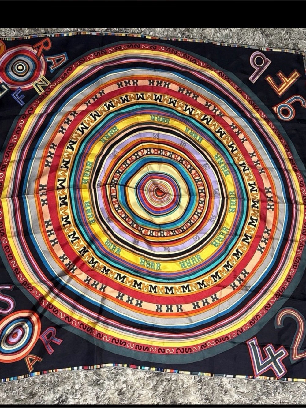 Authentic Hermes Tohu Bohu Scarf